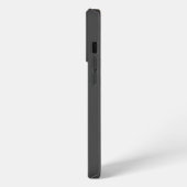 グレー レーシング ストライプ iPhoneケース (左側面)