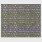 グレー, 偽の金 71回目の(七十一回目の)イベント ラッピングペーパー (フラット)