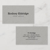 グレー 名刺 (正面/裏面)