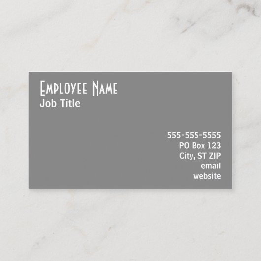 グレー 名刺 (裏面)