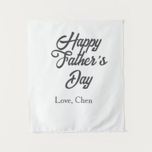 グレー 名前 父の日 お父さん いちばん 大好き Daddy ever タペストリー