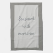 グレー – 白 キッチンタオル (縦)