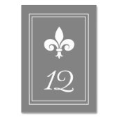 グレー(紋章の)フラ・ダ・リテーブル番号カード テーブルナンバー (裏面)