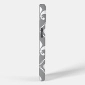 グレー（紋章の）フラ・ダ・リ Case-Mate iPhoneケース (裏面 / 右)