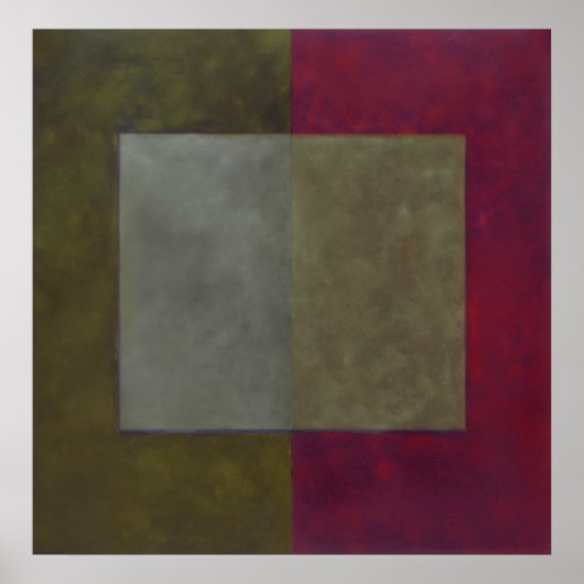 グレー、緑、赤 ポスター (正面)