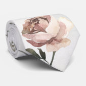 グレー&赤面バラランヌカルスダリア結婚ス ネクタイ (ロール)