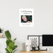 グレー 追悼のライフ セレブレーション フォト ポスター (ホームオフィス)