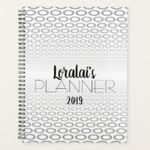 グレー、黒と白の円パターン