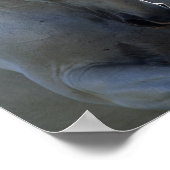 グレーAndalucian Buckingヘッドショットバックライト ポスター (角)