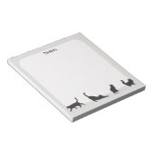 グレーCatメモ帳 ノートパッド (アングル)