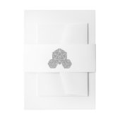 グレーD20サイコロ結婚ズベリーバンド 招待状ベリーバンド (正面例)