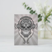 グレーDJシュガースカル（光線） ポストカード (スタンド正面)