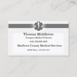 グレーEMS / EMT連絡カード 名刺
