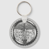 グレーERナース キーホルダー (正面)