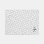 グレーF-35ジェットパターン(の模様が)あるカスタム飛行隊パッチ フリースブランケット (正面(横))