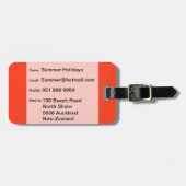 グレーKoruオンカラーBG ラゲッジタグ (正面横)