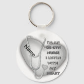 グレーOB GYNナースキーチェーン キーホルダー (正面)