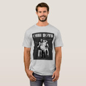 グレーOH BOYS – 白黒Tシャツ Tシャツ (正面フル)
