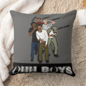 グレーOH BOYS in color クッション (ブランケット)