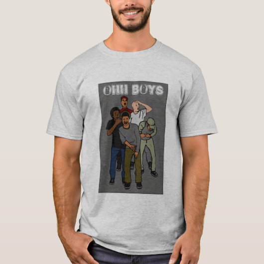 グレーOH BOYS in color Tシャツ (正面)