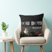 グレーOHH BOYS（白黒） クッション (椅子)