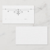 グレーv2装飾ファンシー座席表 プレイスカード (正面/裏面)