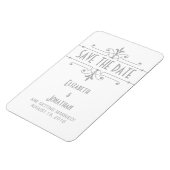 グレーv2飾ファンシーり付け日付磁石を保存 マグネット (左側)