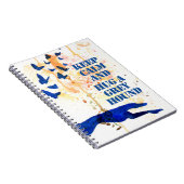 グレ保イハウンドを静かに抱きしめる(a406) ノートブック (右側)