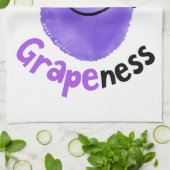 グレ前向きープパン-グレープネスを達成 キッチンタオル (折り畳み)