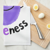 グレ前向きープパン-グレープネスを達成 キッチンタオル (四つ折り)