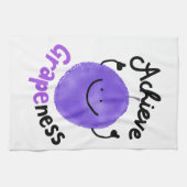 グレ前向きープパン-グレープネスを達成 キッチンタオル (横)