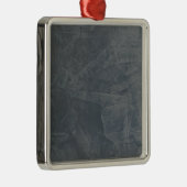 グレ無地のー メタルオーナメント (右)