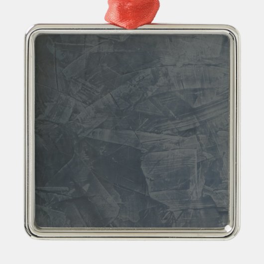 グレ無地のー メタルオーナメント (正面)