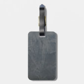 グレ無地のー ラゲッジタグ (裏面縦)