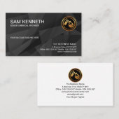 グレ素晴らしー多角グランジ形結晶化学者 名刺 (正面/裏面)