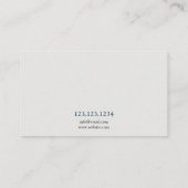 グレ素晴らしー&ティール（緑がかった色）マンダラマッサージセラピー 名刺 (裏面)