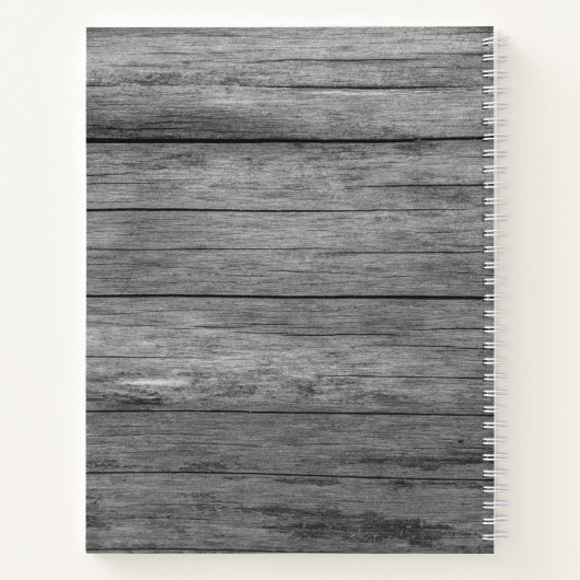 グレ素朴ーウッドファミリーお気に入りのレシピ料理帳 ノートブック (裏面)