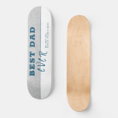 グレ素朴ー最高のパパエバータイポグラフィ父の日 スケートボード (正面)