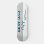 グレ素朴ー最高のパパエバータイポグラフィ父の日 スケートボード (正面)