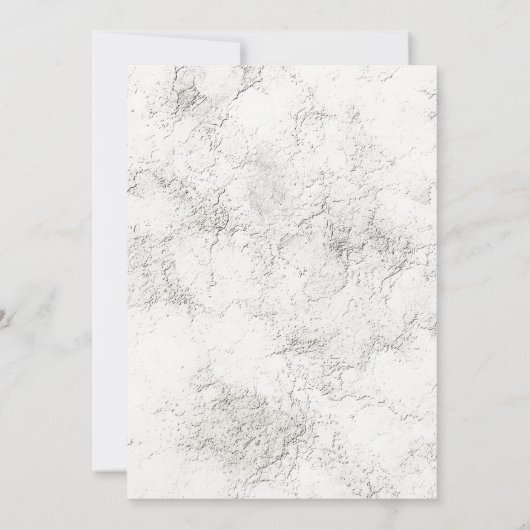 グレ素朴ー淡い色のド彫り石婚約ディナー 招待状 (裏面)