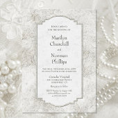 グレ素朴ー淡い色のド彫刻された石結婚式招待状 招待状