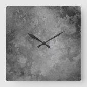 グレ自然ースフェイクトーン抽象芸術四角時計 スクエア壁時計 (正面)