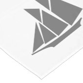 グレ航海のーエレガントドセーリングボート&ホワイト ショートテーブルランナー (コーナー)