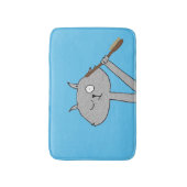 グレ風変わりイ猫 バスマット (正面縦)