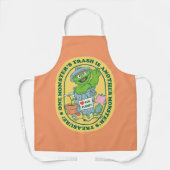 グロウチのオスカー |モンスタートレジャーバッジ エプロン (正面)