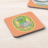 グロウチのオスカー |モンスタートレジャーバッジ コースター (左側)