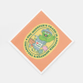 グロウチのオスカー |モンスタートレジャーバッジ スタンダードランチョンナプキン (角)