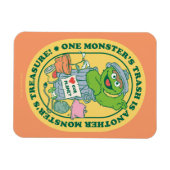 グロウチのオスカー |モンスタートレジャーバッジ マグネット (横)