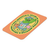 グロウチのオスカー |モンスタートレジャーバッジ マグネット (左側)