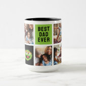 グロウチのオスカー |最高のパパ写真コラージュ マグカップ (中央)